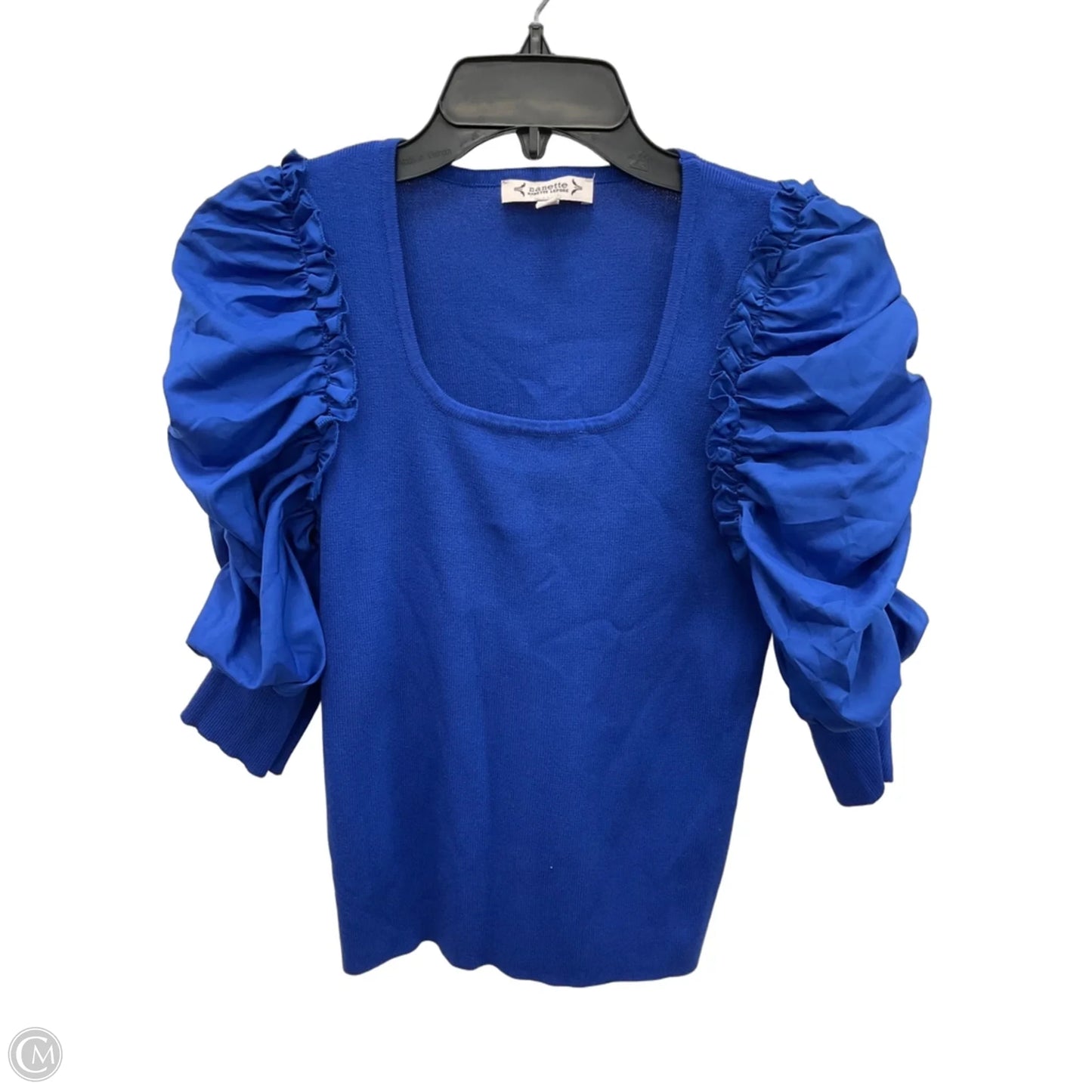Top Short Sleeve By Nanette By Nanette Lepore In Blue, Size: M