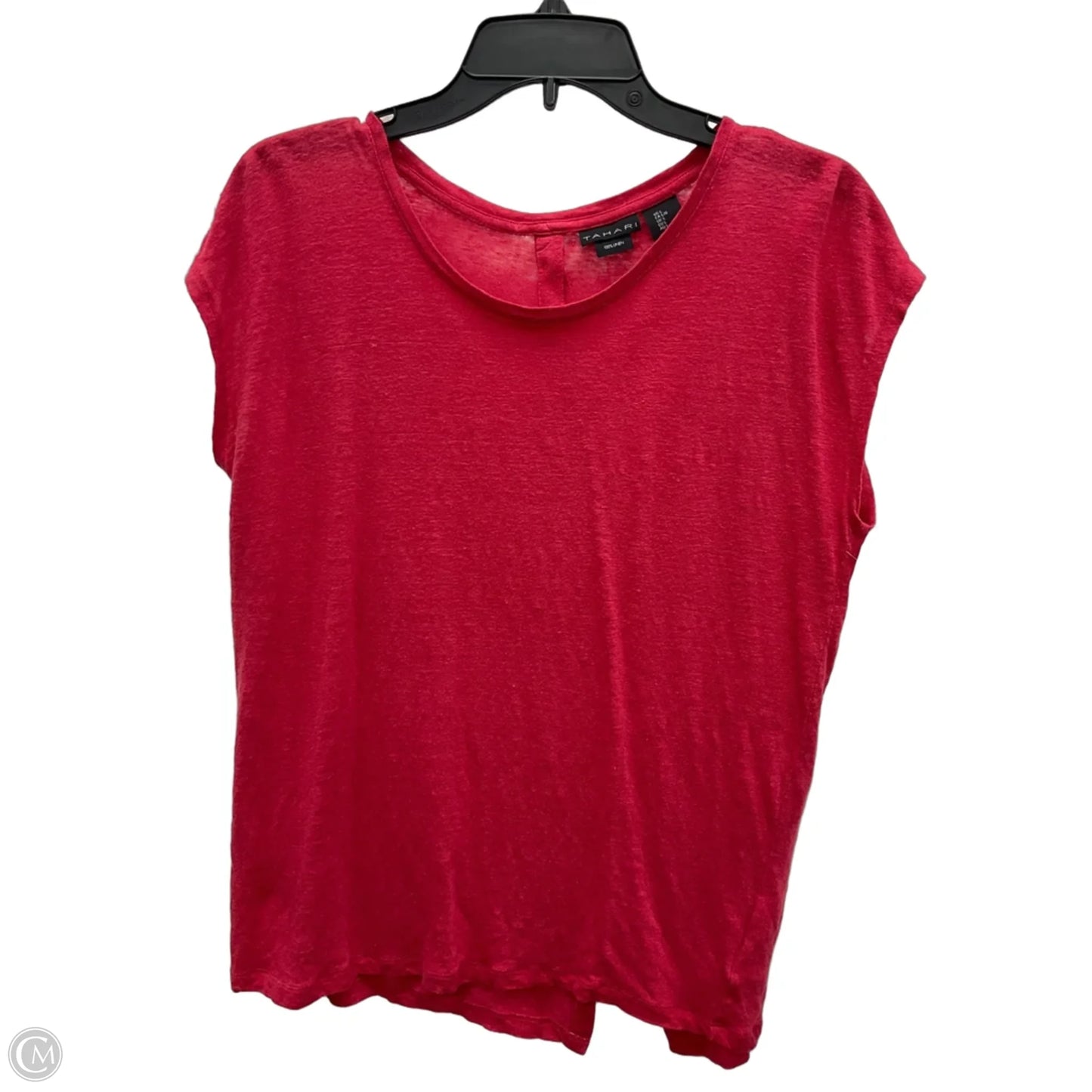 Top Short Sleeve By Tahari In Red, Size: L