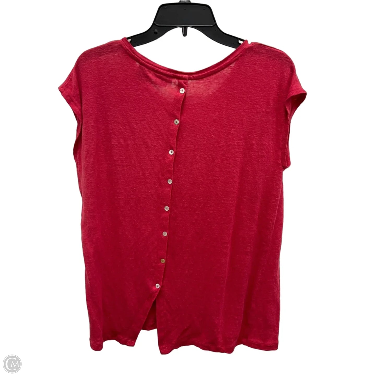 Top Short Sleeve By Tahari In Red, Size: L