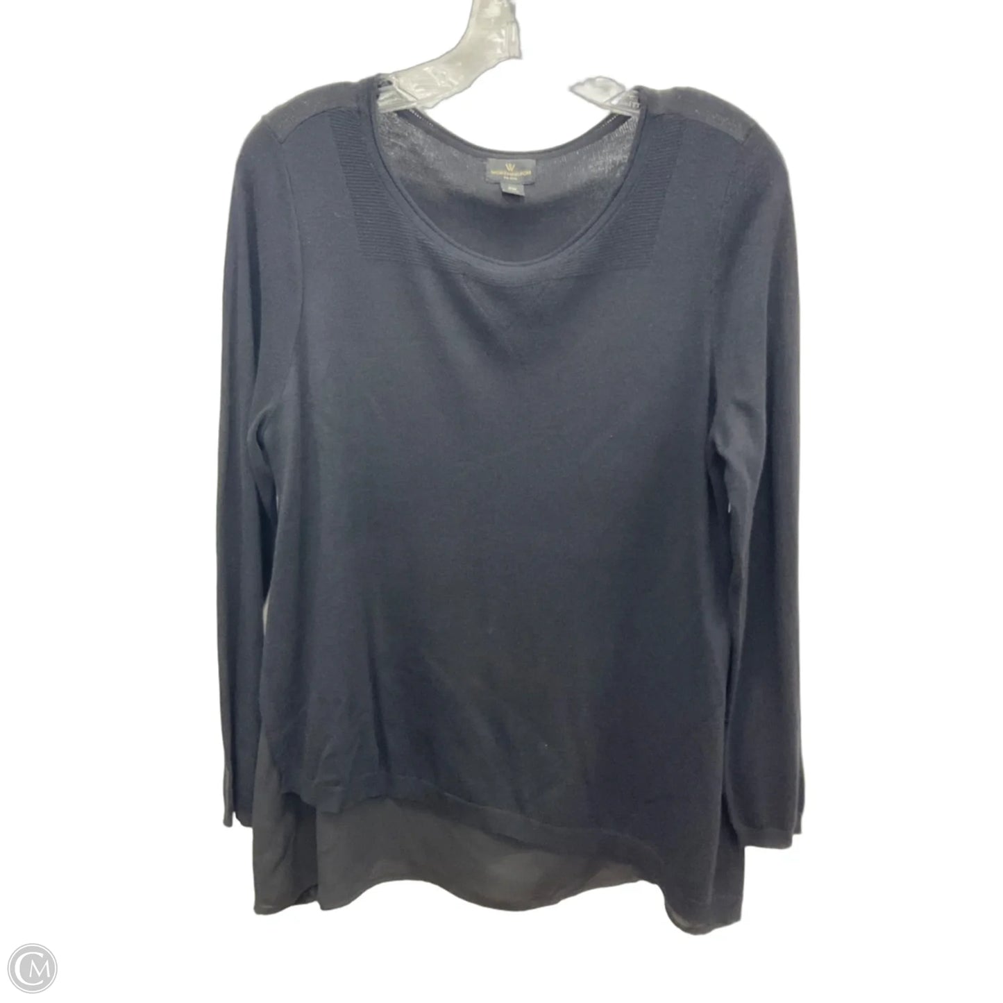 Top Long Sleeve By Worthington In Black, Size: Mp