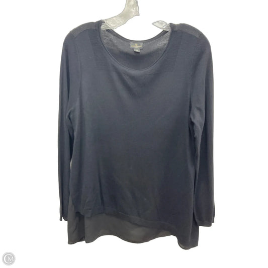 Top Long Sleeve By Worthington In Black, Size: Mp