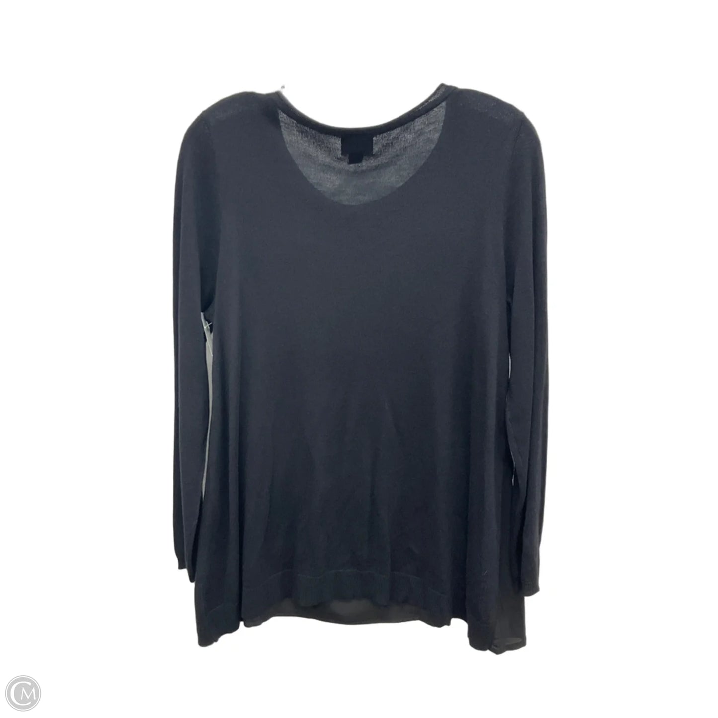 Top Long Sleeve By Worthington In Black, Size: Mp