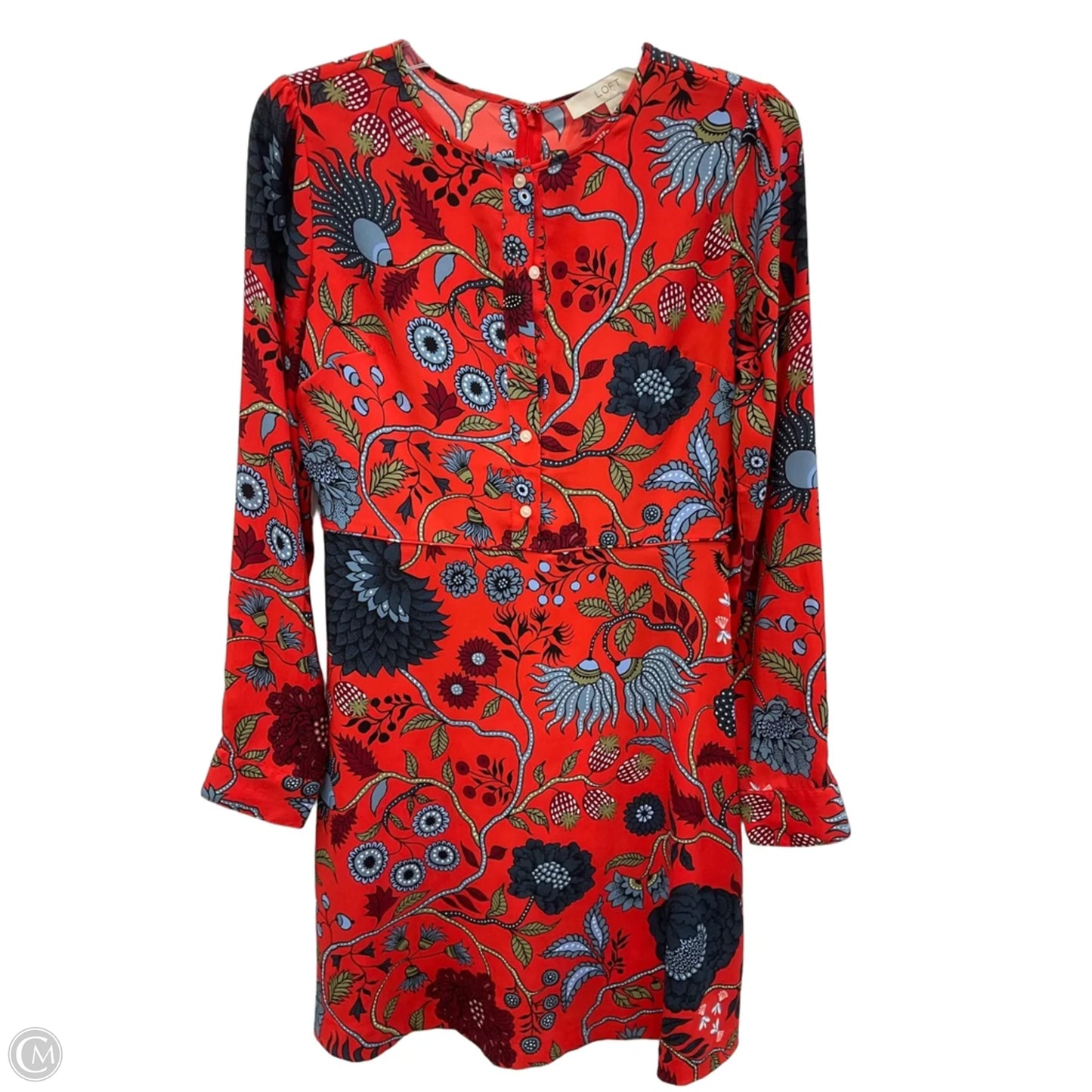 Dress Work By Loft In Orange, Size: Xs