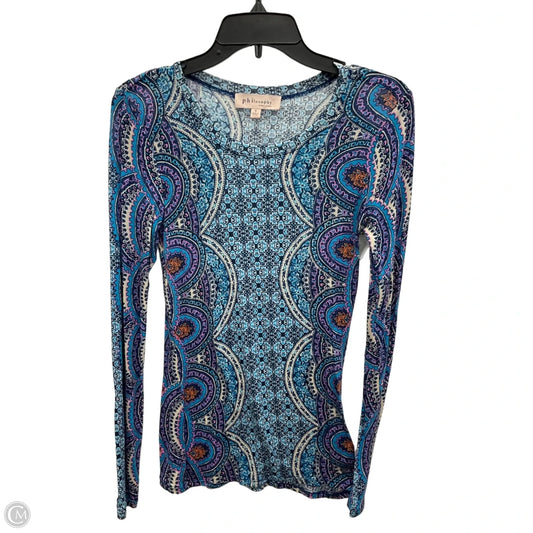 Top Long Sleeve By Philosophy In Multi-colored, Size: S