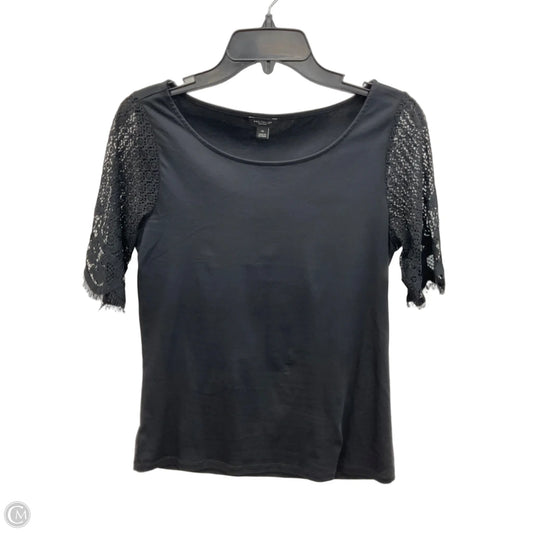 Top Short Sleeve By Ann Taylor In Black, Size: Xs