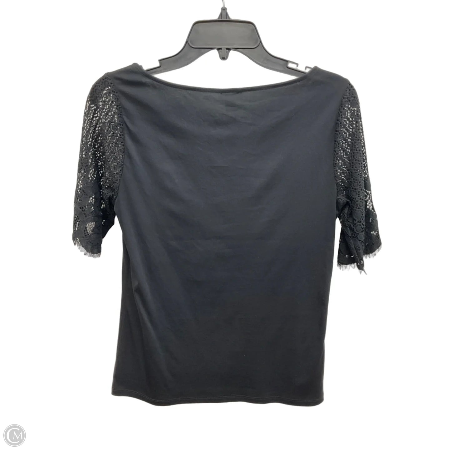 Top Short Sleeve By Ann Taylor In Black, Size: Xs