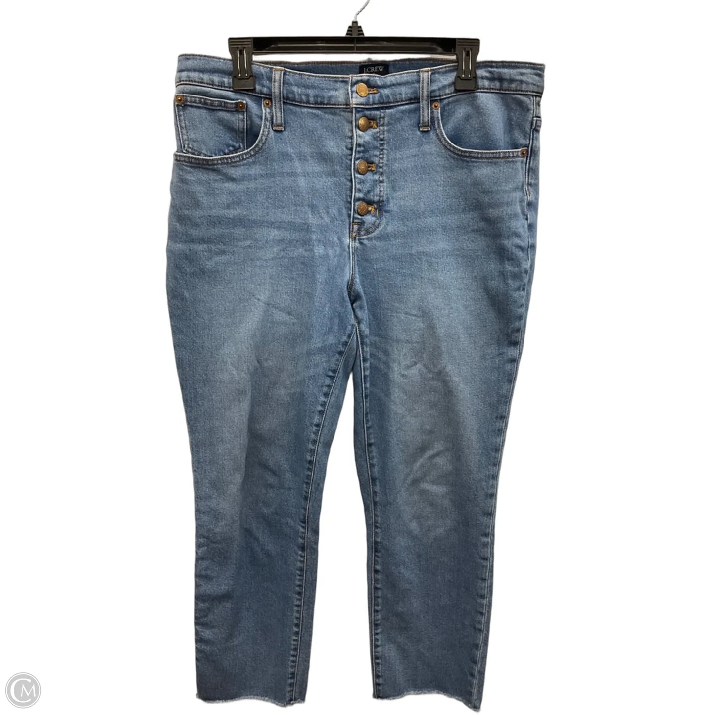 Jeans Straight By J. Crew In Blue Denim, Size: 10