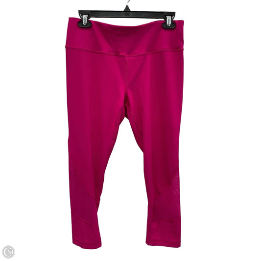 Athletic Leggings By 90 Degrees By Reflex In Pink, Size: L