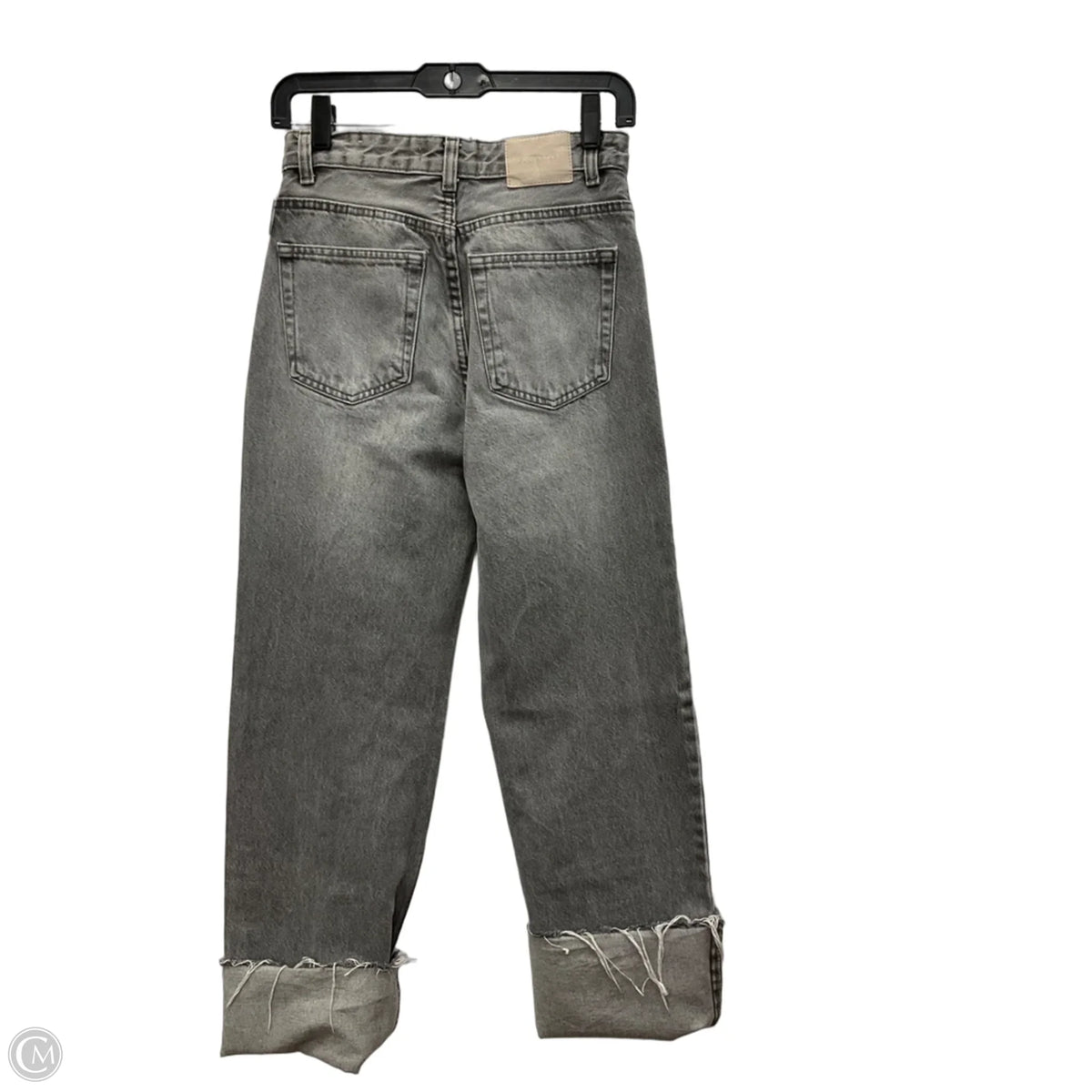 Jeans Straight By Pull&bear In Grey Denim, Size: 2