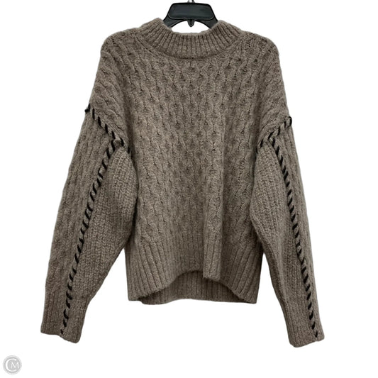 Sweater By Clothes Mentor In Taupe, Size: L
