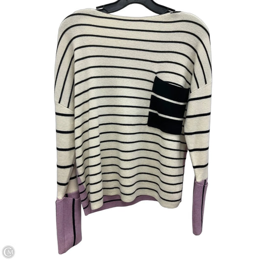 Top Long Sleeve By Anthropologie In Striped Pattern, Size: S