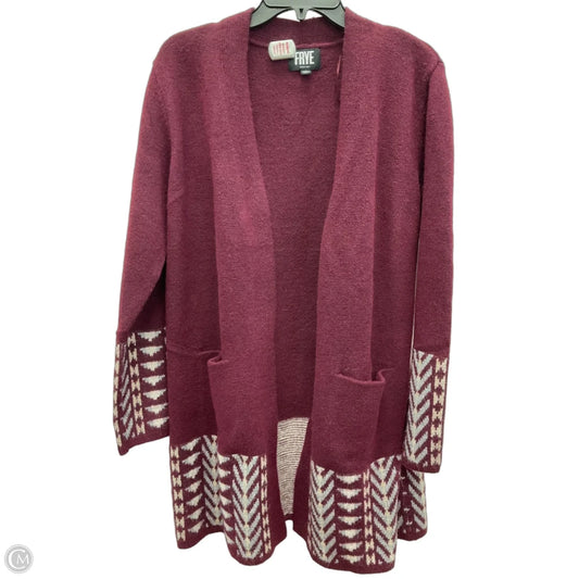 Cardigan Designer By Frye In Maroon, Size: L