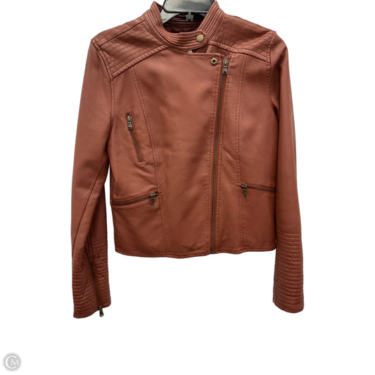 Jacket Moto By Cma In Brown, Size: S