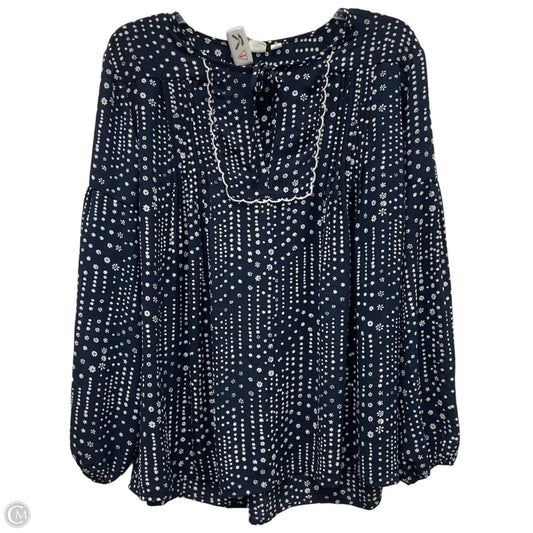 Top Long Sleeve By Gap In Floral Print, Size: L