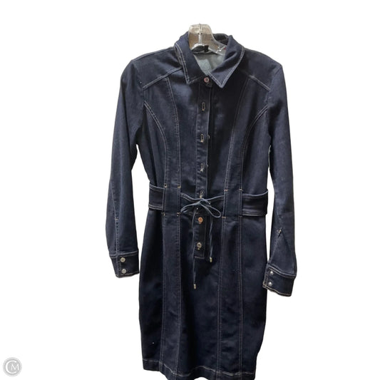 Dress Casual Midi By White House Black Market In Blue Denim, Size: S