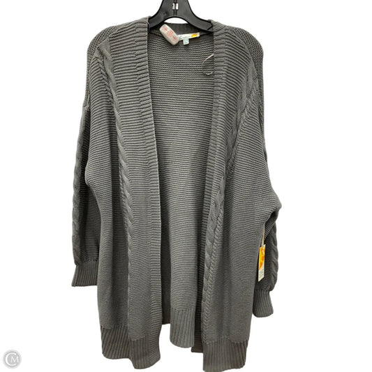 Cardigan By C And C In Grey, Size: Xl