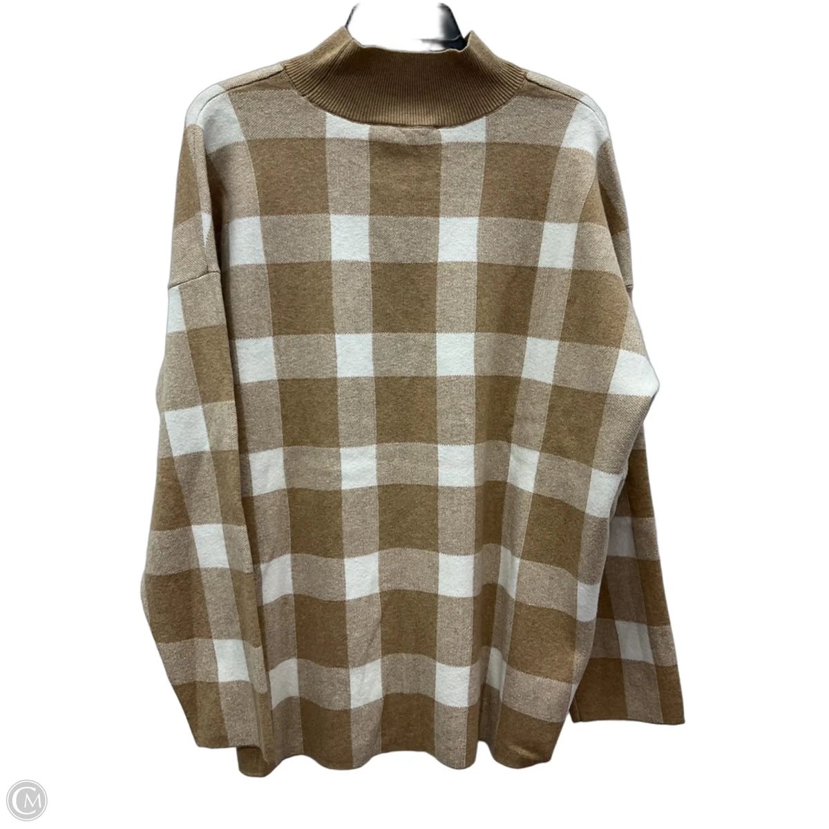 Sweater By Loft In Plaid Pattern, Size: Xl