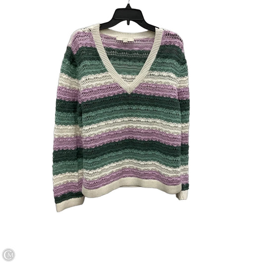 Sweater By Loft In Striped Pattern, Size: Xl