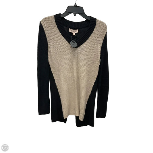 Sweater By Philosophy In Black & Cream, Size: S