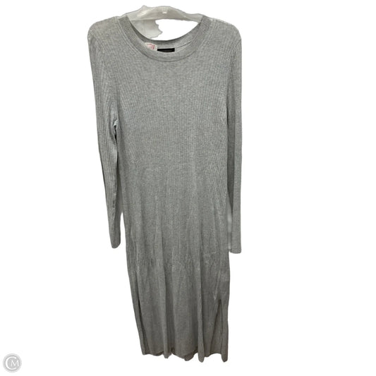 Dress Casual Maxi By Banana Republic In Grey, Size: L
