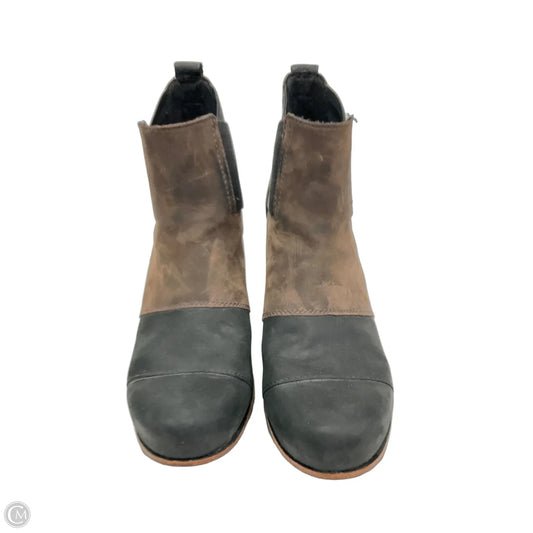 Boots Ankle Heels By Sorel In Black & Brown, Size: 6.5