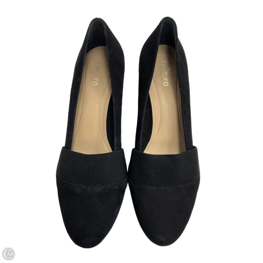 Shoes Heels Wedge By Nurture In Black, Size: 8.5