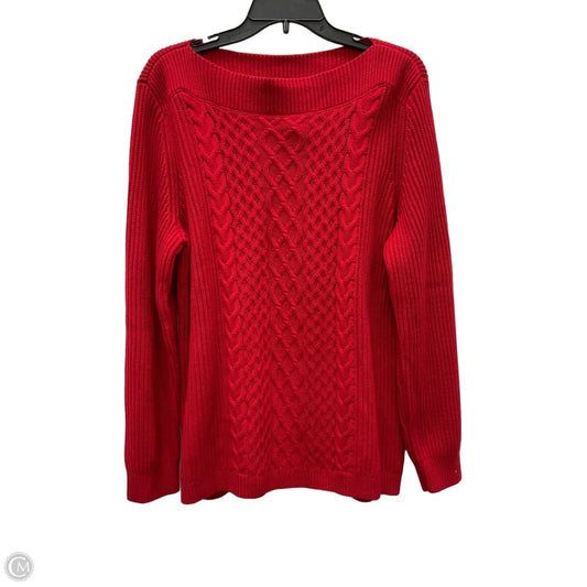 Sweater By Tommy Hilfiger In Red, Size: L