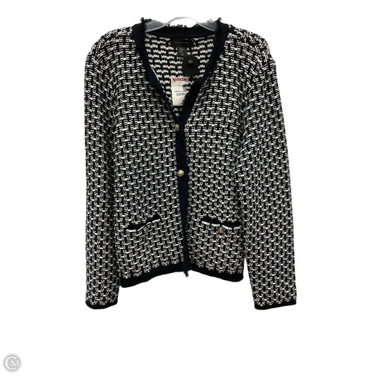 Cardigan By Tahari In Navy, Size: Xl