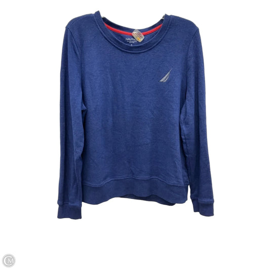 Top Long Sleeve Basic By Nautica In Blue, Size: Xl