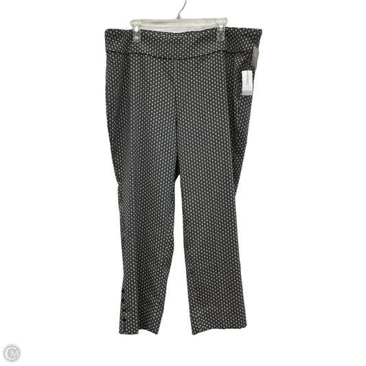Pants Dress By Roz And Ali In Black & White, Size: 22