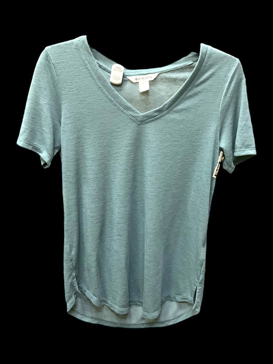 Top Short Sleeve By Athleta In Blue, Size: S