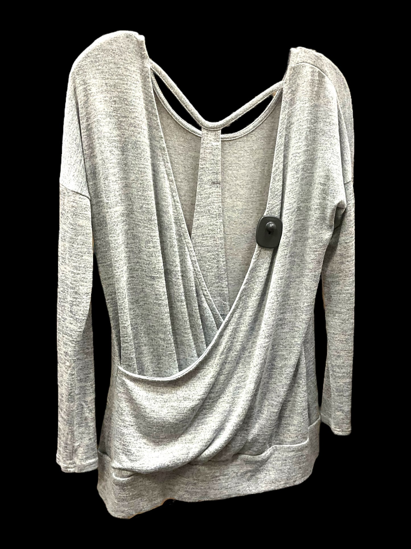 Top Long Sleeve By Athleta In Grey, Size: S