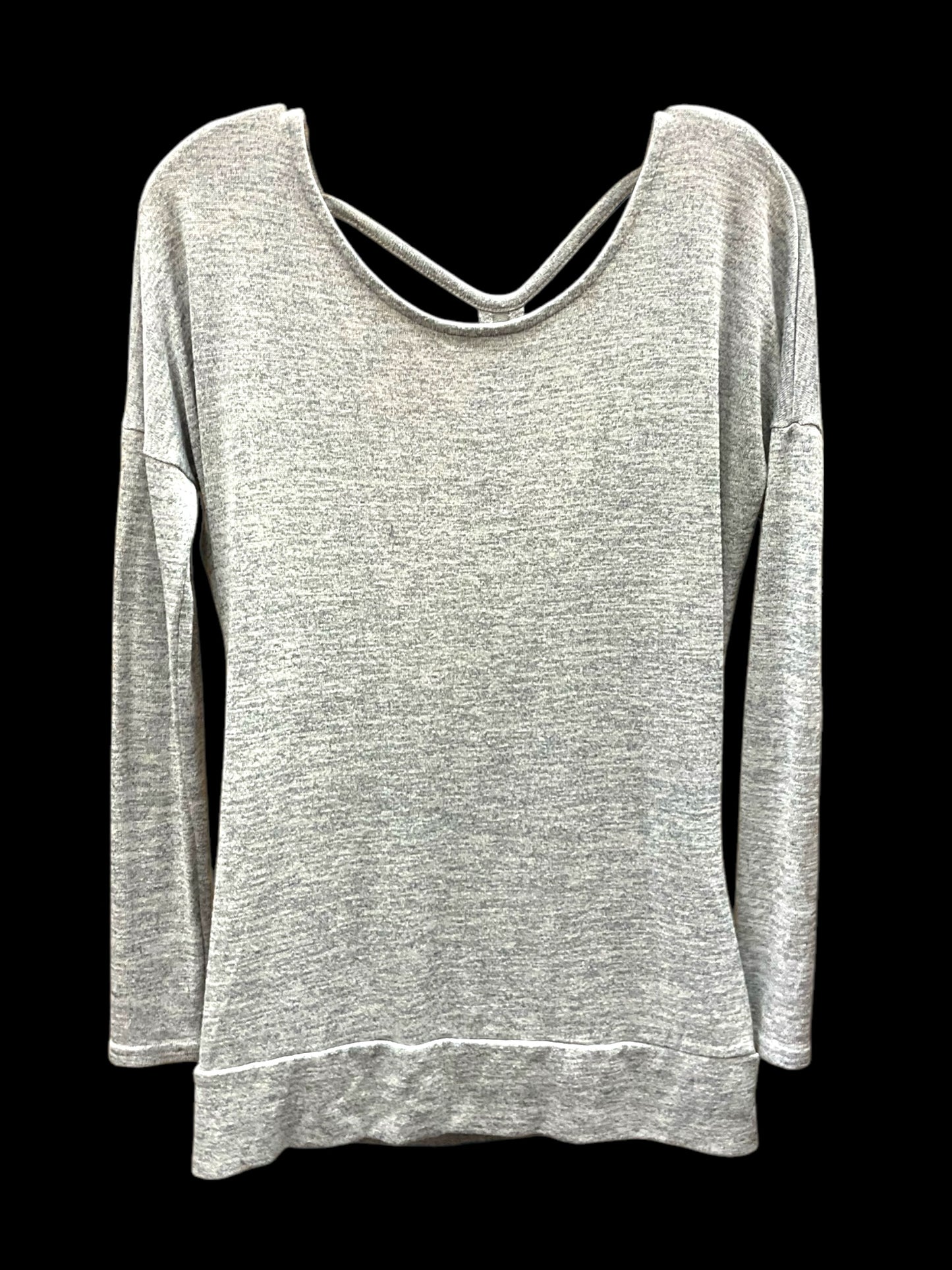 Top Long Sleeve By Athleta In Grey, Size: S