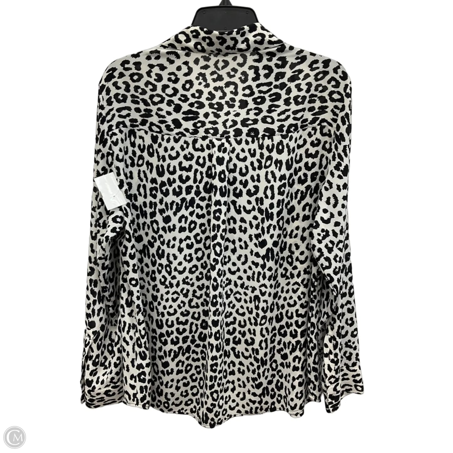 Blouse Long Sleeve By Express In Animal Print, Size: Xl