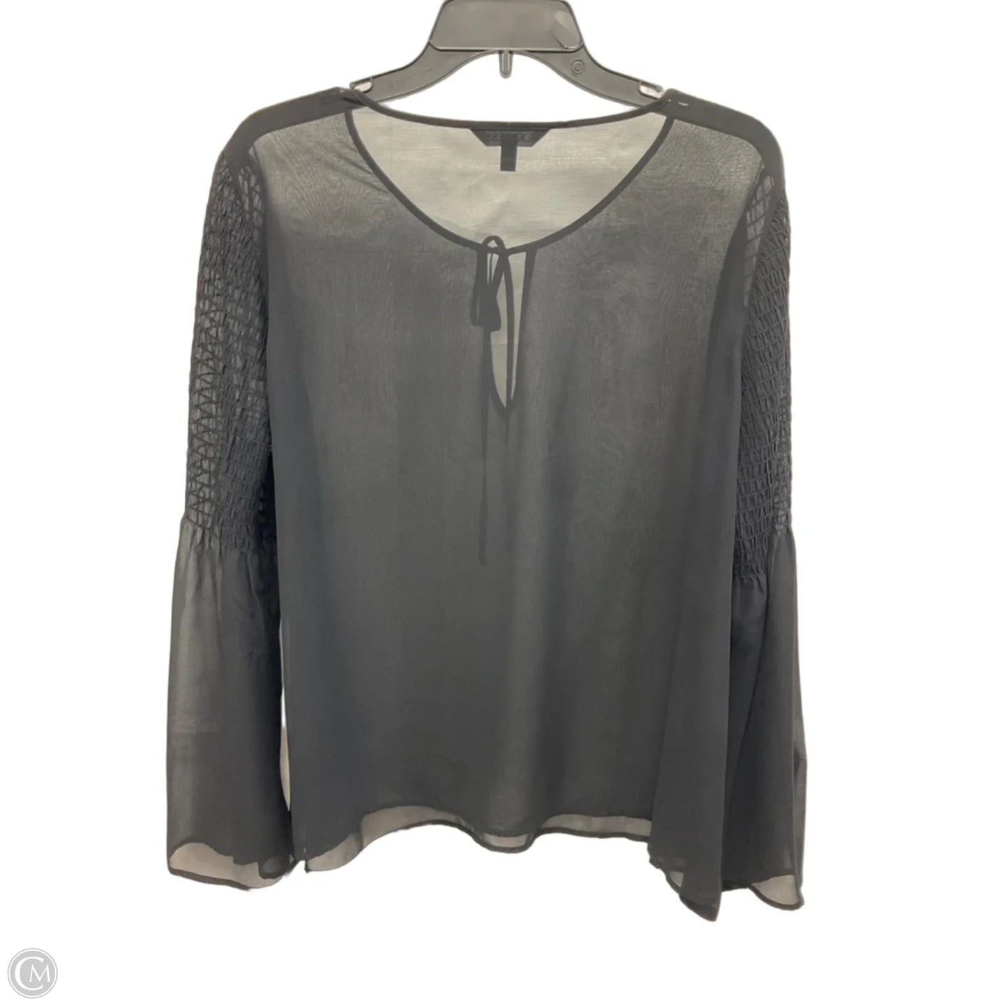 Top Long Sleeve By Express In Black, Size: Xl