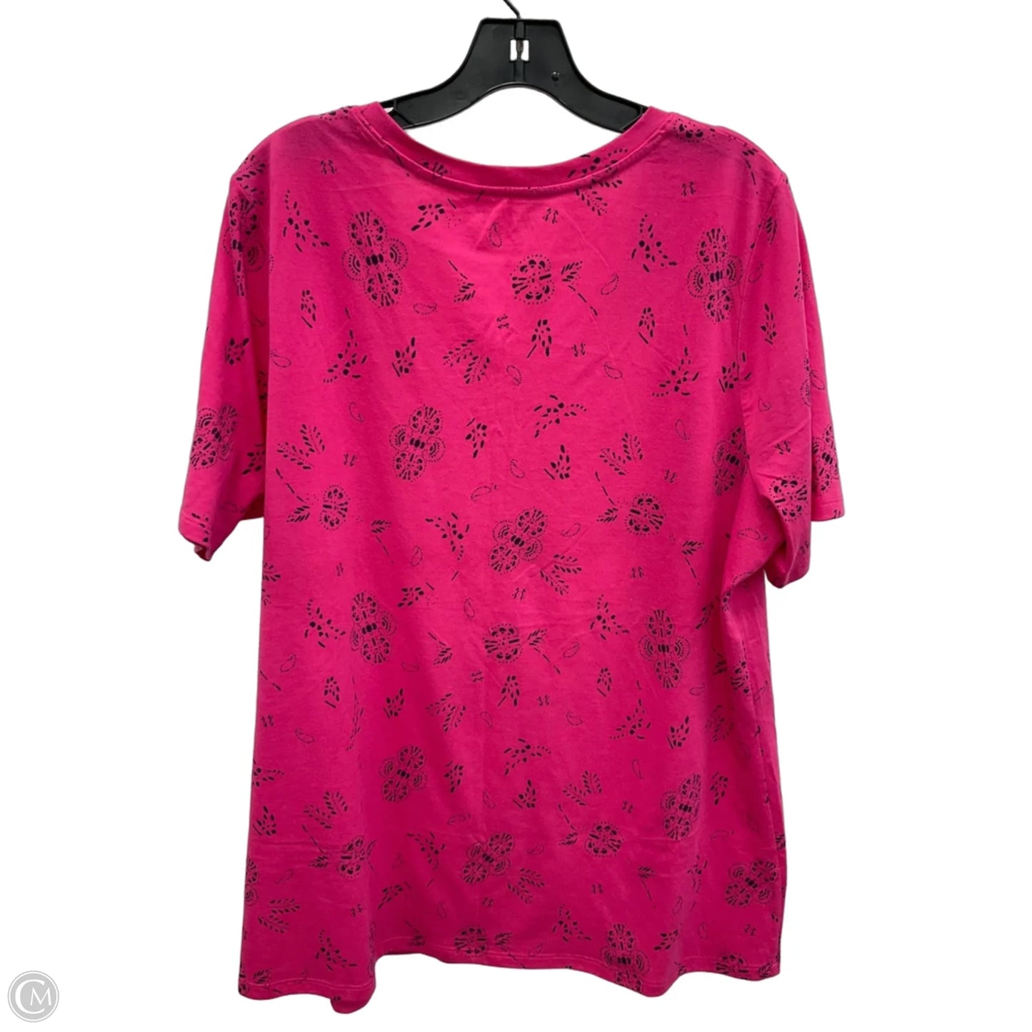 Top Short Sleeve Basic By Lane Bryant In Pink, Size: Xl