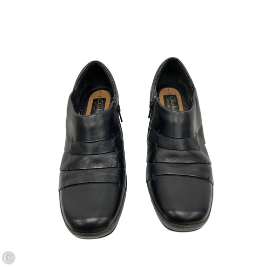 Boots Ankle Heels By Clarks In Black, Size: 10