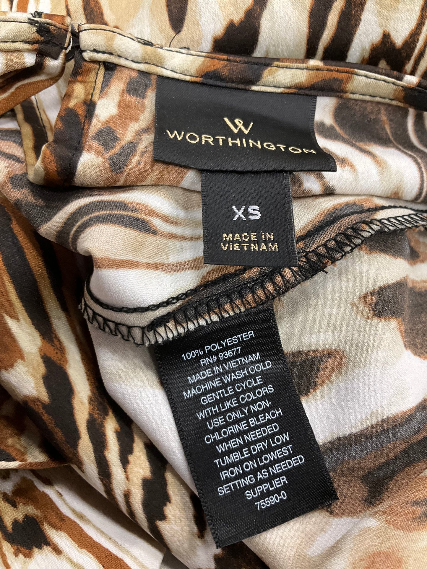 Top Short Sleeve By Worthington  Size: Xs