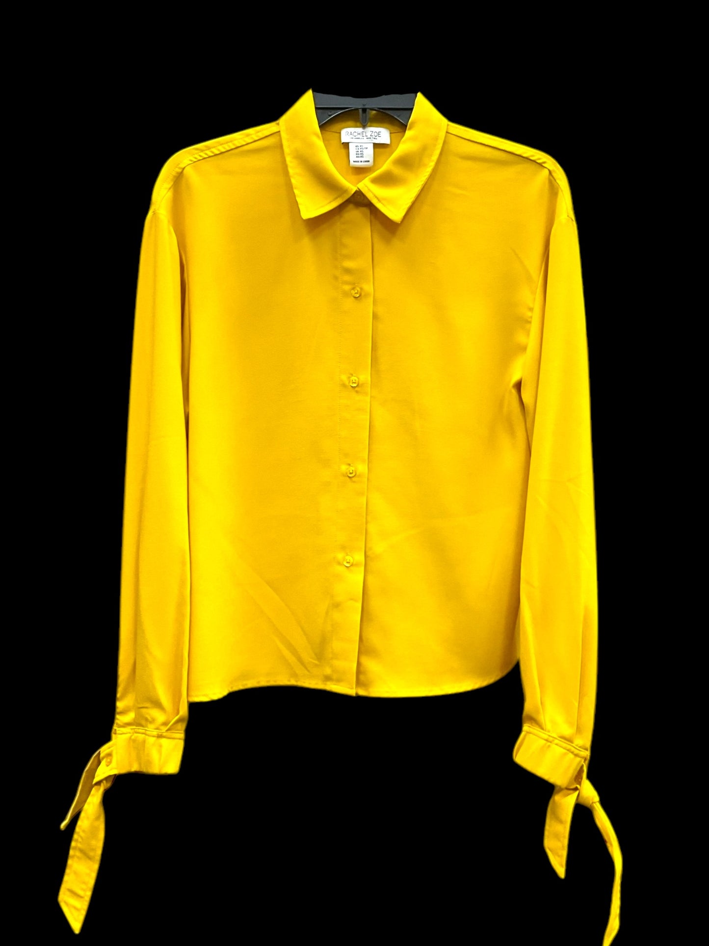 Blouse Long Sleeve By Rachel Zoe In Yellow, Size: Xs