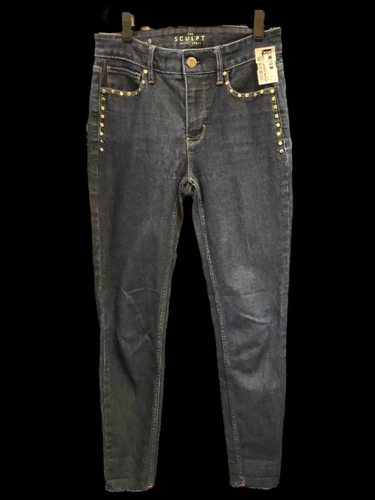 Jeans Skinny By White House Black Market In Blue Denim, Size: 0