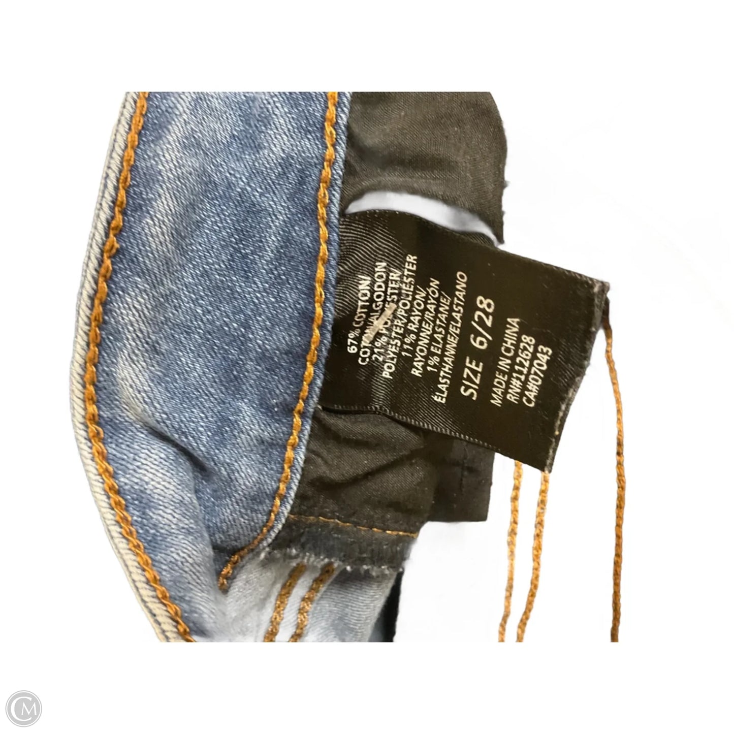 Jeans Skinny By Tahari In Denim Blue, Size: 6