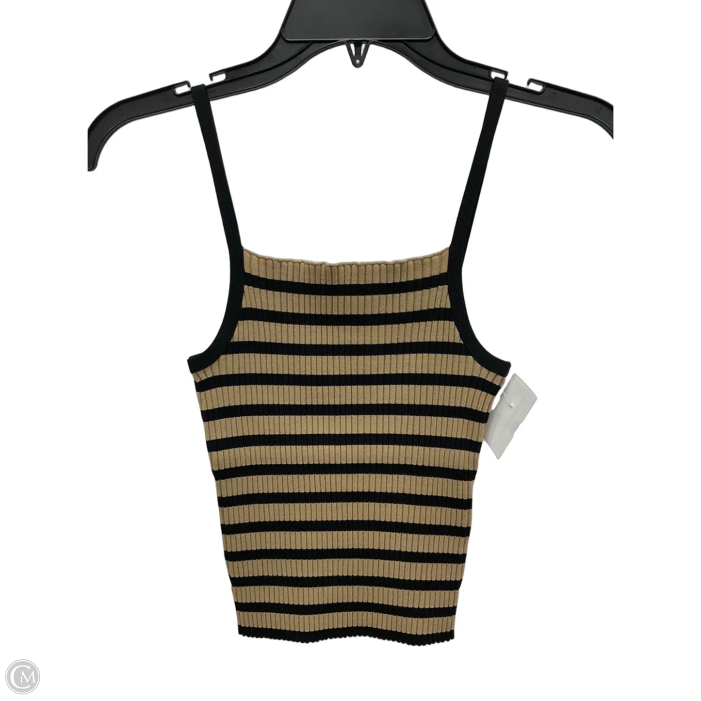 Top Sleeveless By Gap In Striped Pattern, Size: M
