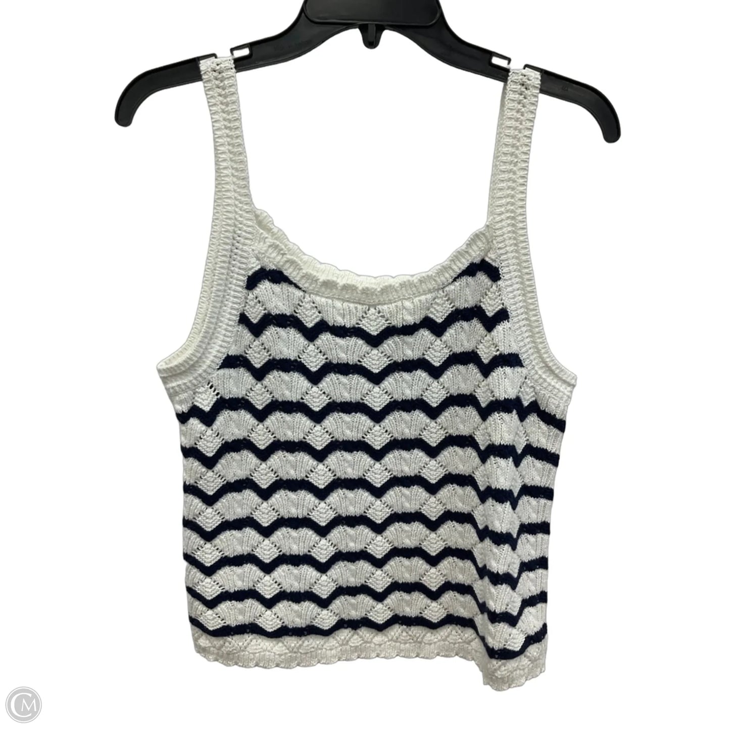 Top Sleeveless By J. Crew In Striped Pattern, Size: M