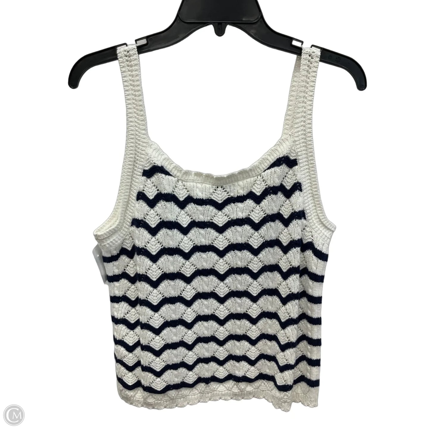 Top Sleeveless By J. Crew In Striped Pattern, Size: M