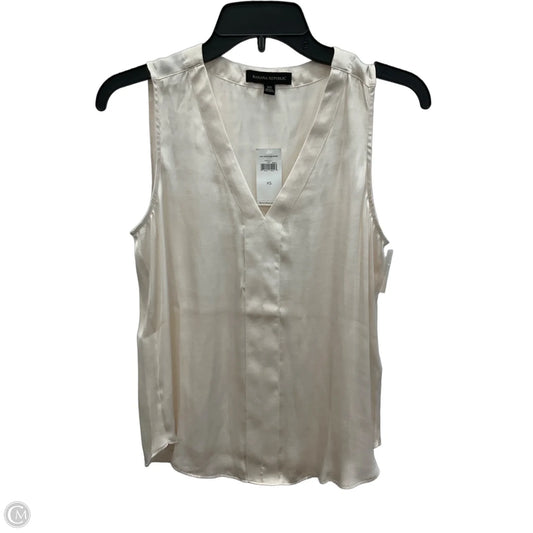 Top Sleeveless By Banana Republic In Cream, Size: Xs