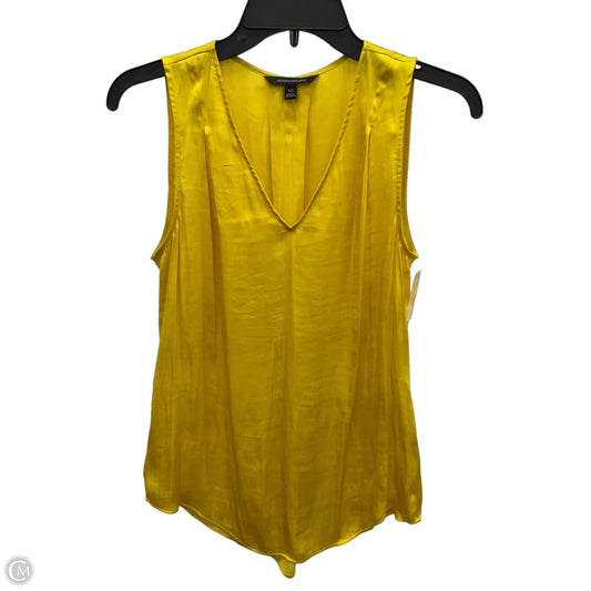 Top Sleeveless By Banana Republic In Yellow, Size: Xs