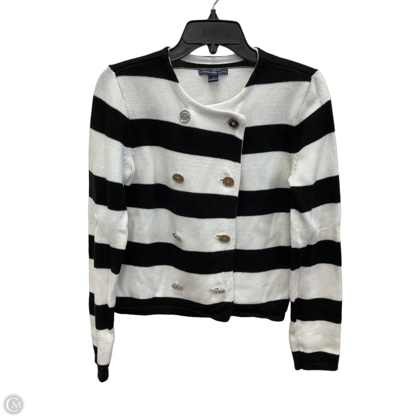 Cardigan By American Living In Striped Pattern, Size: S