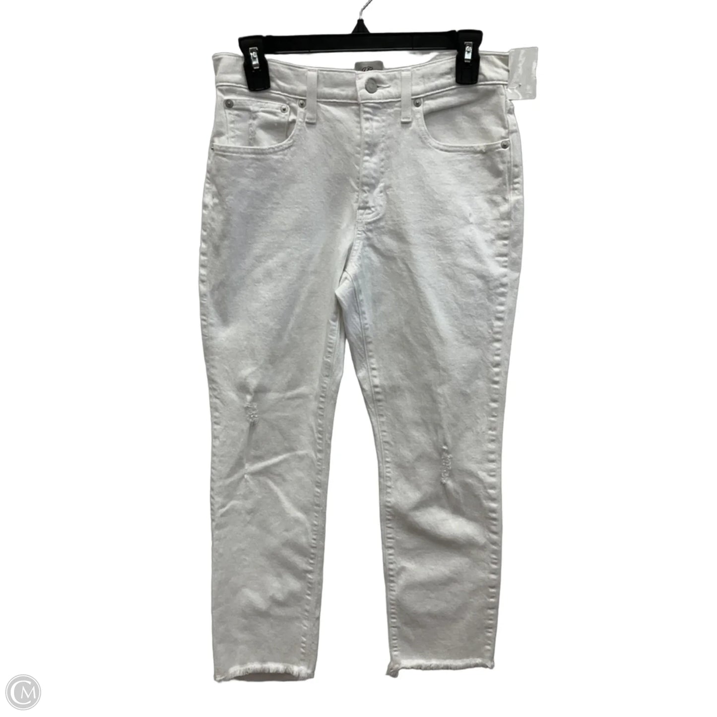 Jeans Straight By J. Crew In White, Size: 4