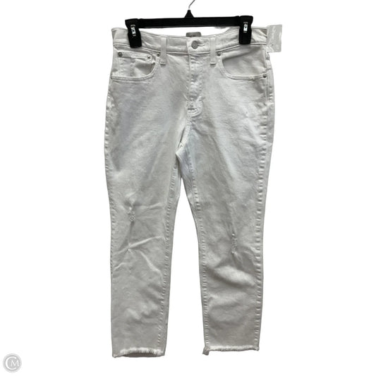 Jeans Straight By J. Crew In White, Size: 4