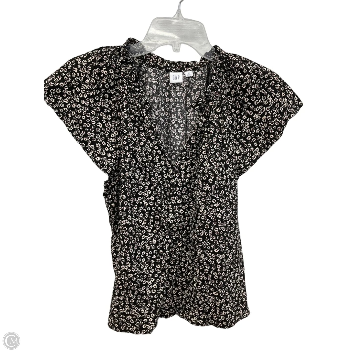 Top Short Sleeve By Gap In Floral Print, Size: M